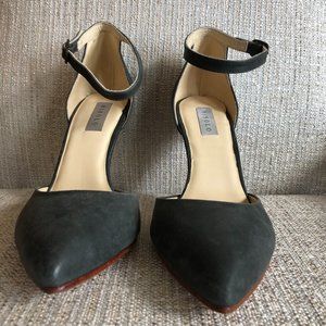 NWOB Nisolo Grey Gray leather heels 9